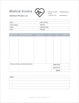 Thumbnail of a medical invoice template