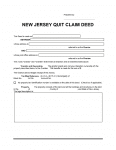 Free New Jersey Quit Claim Deed Form | PDF