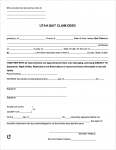 Free Utah Quit Claim Deed Form | PDF | WORD