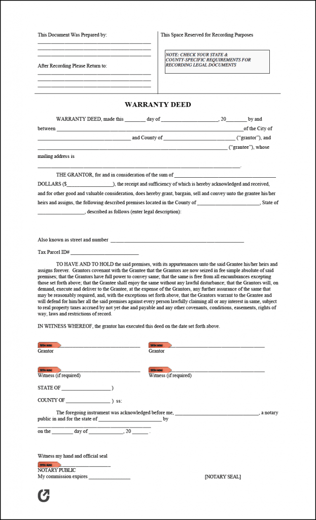Free Quit Claim Deed Forms | PDF | WORD | RTF