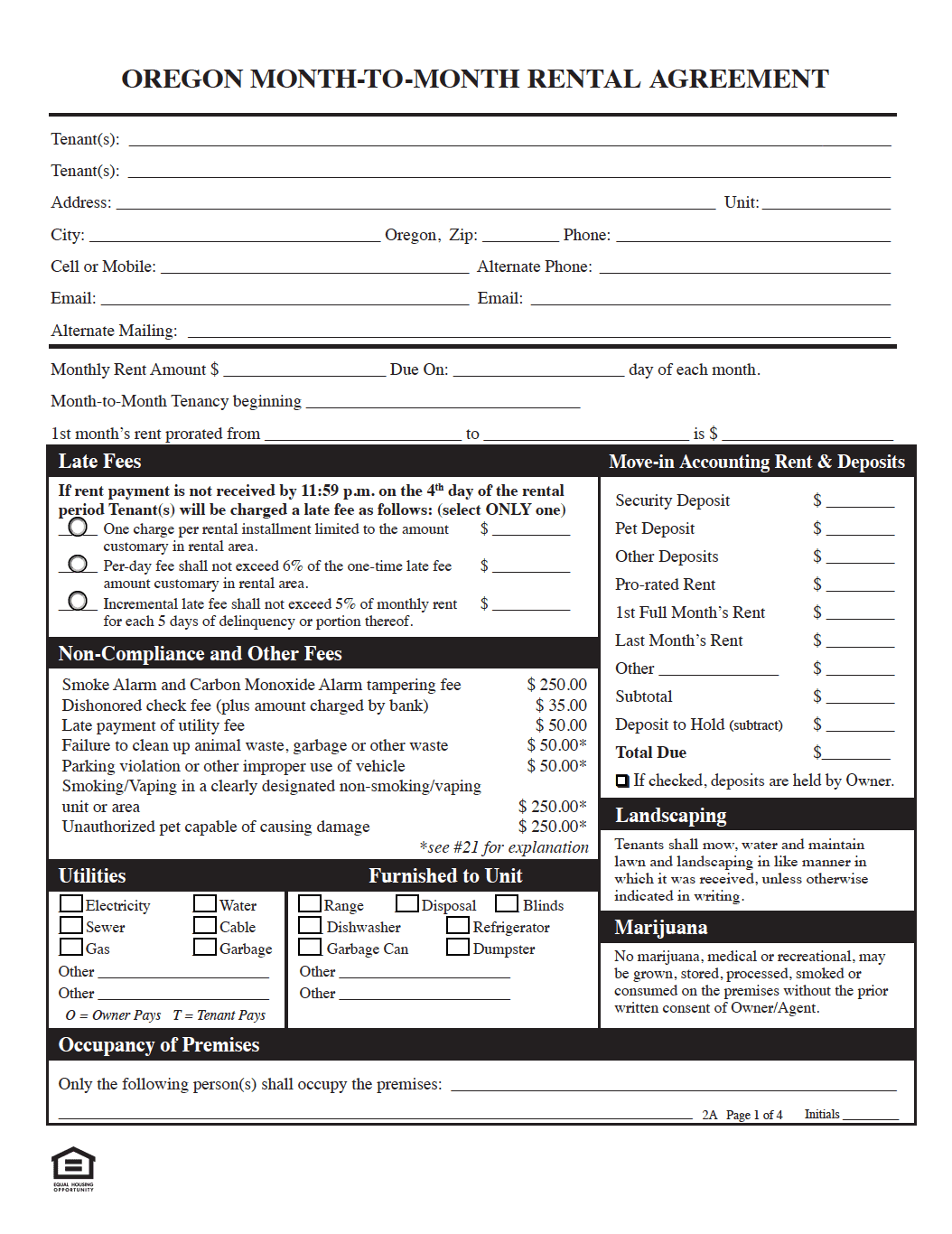Free Oregon Month-to-Month Rental Agreement | PDF | WORD free-oregon-month-to-month-rental-agreement-pdf-word