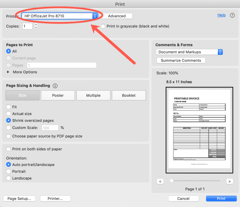 Free Printable Invoice Template | PDF | WORD | EXCEL