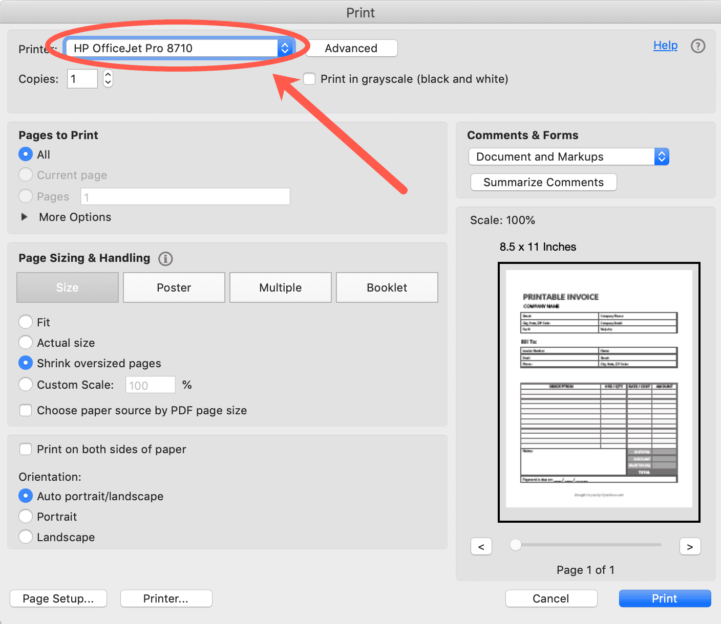 Free Printable Invoice Template | PDF | WORD | EXCEL