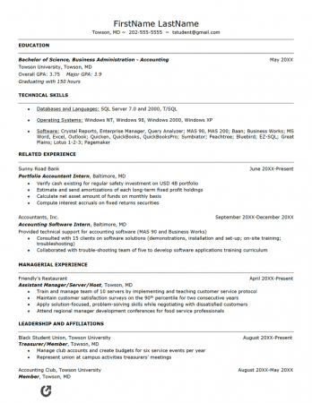 resume format template pdf