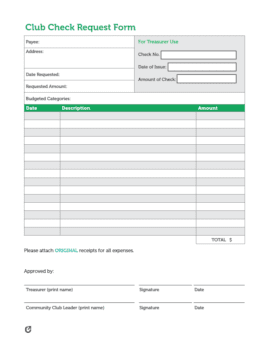 Free Check Request Forms | PDF | WORD | EXCEL