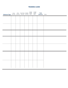 Free Exercise Chart Templates | PDF | WORD | EXCEL