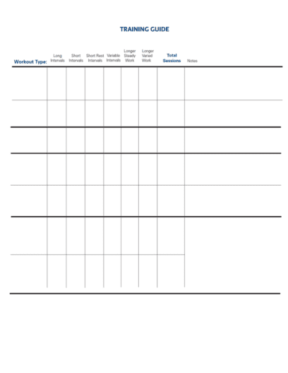 Free Exercise Chart Templates | PDF | WORD | EXCEL