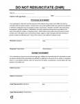 Free Do-Not-Resuscitate Order Forms | PDF | WORD