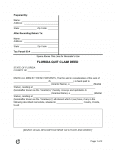 Free Florida Quit Claim Deed Form | PDF | WORD | RTF