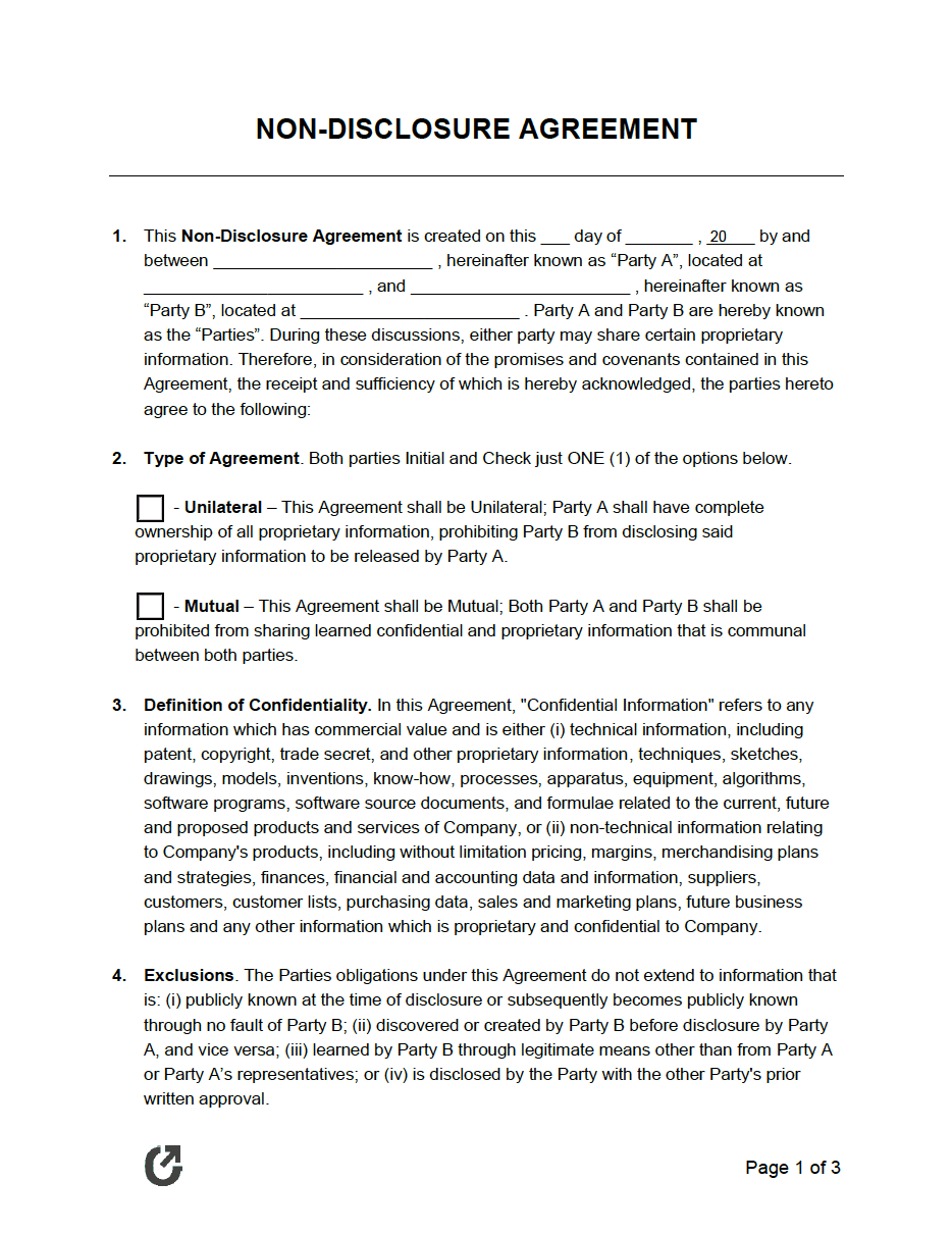 Agreement Template Between Two Companies